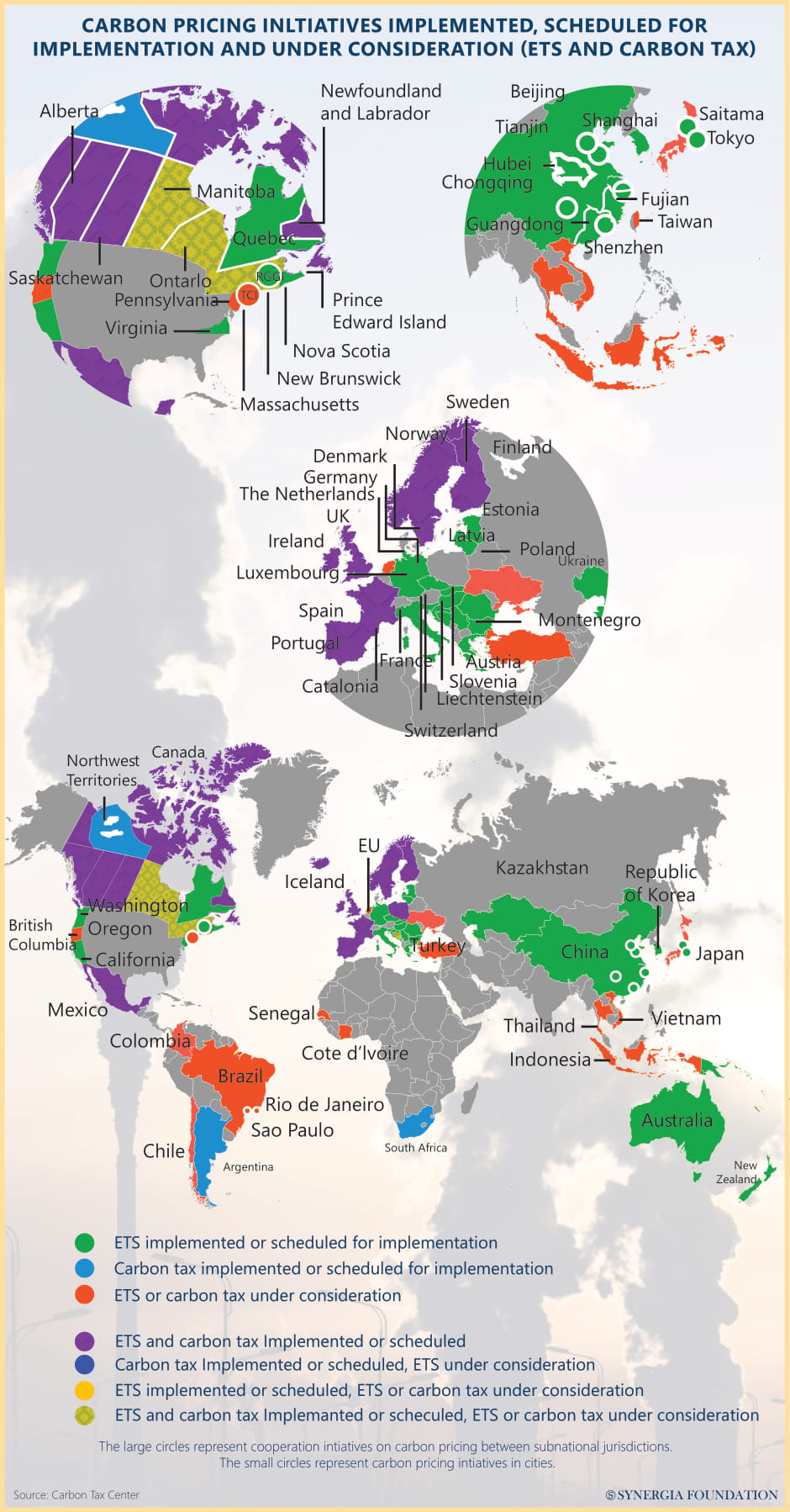 Carbon tax across the globe 