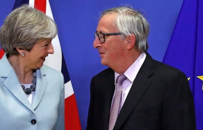 theresa may brexit deal claude juncker