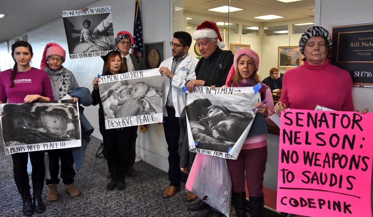 161_Code_Pink_at_Senator_Nelson_(39025312181)